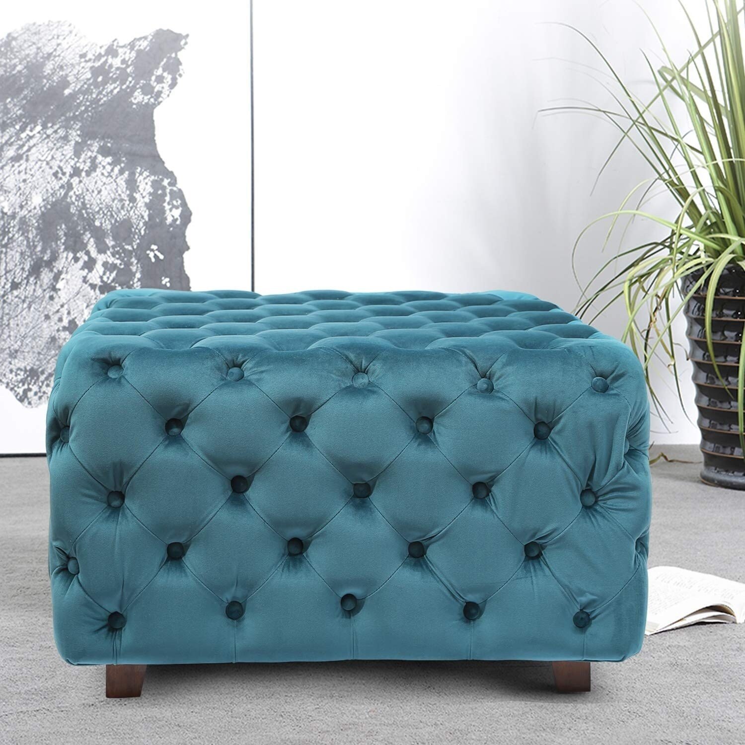 Adeco-FT0275-BLUE-Square-Tufted-Fabric-Bench-Footstool-with-Wood-Legs-Ottomans-Storage-Ottomans-Blue-692953b4-7f47-471f-bd96-f3aa7a70215b.jpg