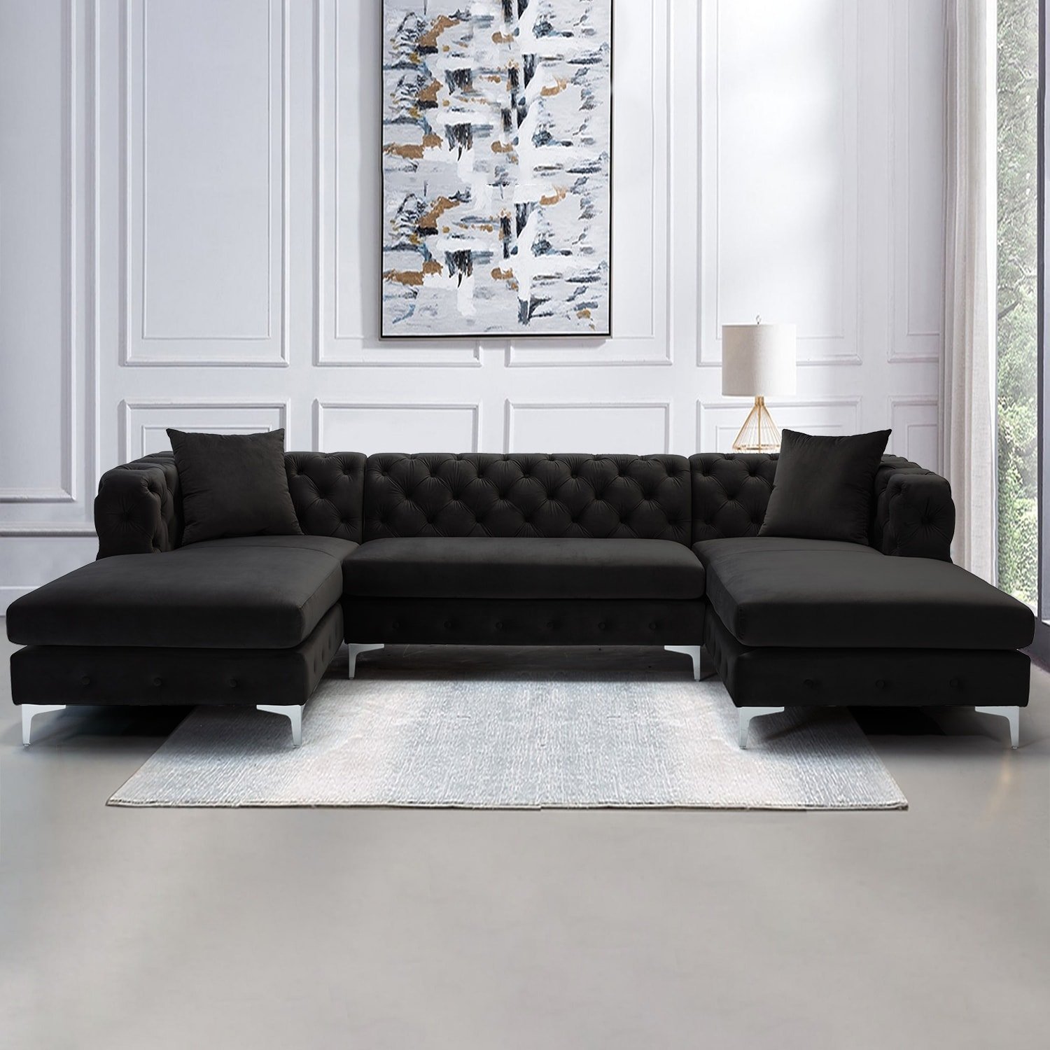 Velvet-Upholstered-U-Shaped-Sectional-Sofa-4.jpg